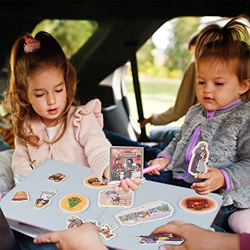 CHEFAN Foldable Felt Board for Toddlers 22 x 13 FreeStanding Flannel Board for Kids as Learning Board for Preschool Classroom and Daycare | Use with Felt Set Felt Book as Story Telling Board