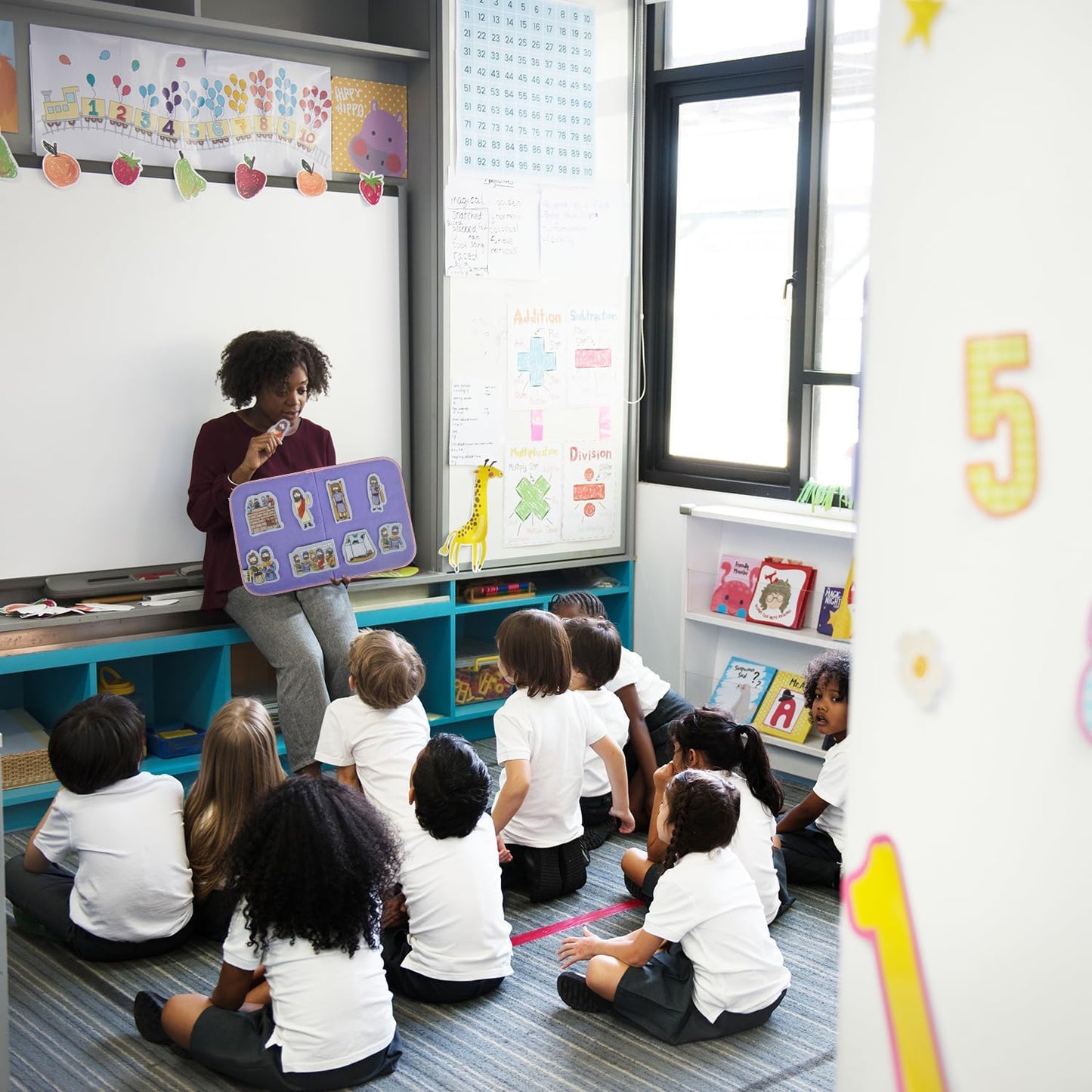 CHEFAN Felt/Flannel Board Story Set of 4,PRECUT Felt Pieces for Preschool Toddlers Circle Time,Bible Story,Jesus Heals A Paralytic,The Transfiguration,Conversion of Cornelius,Turns Water into Wine