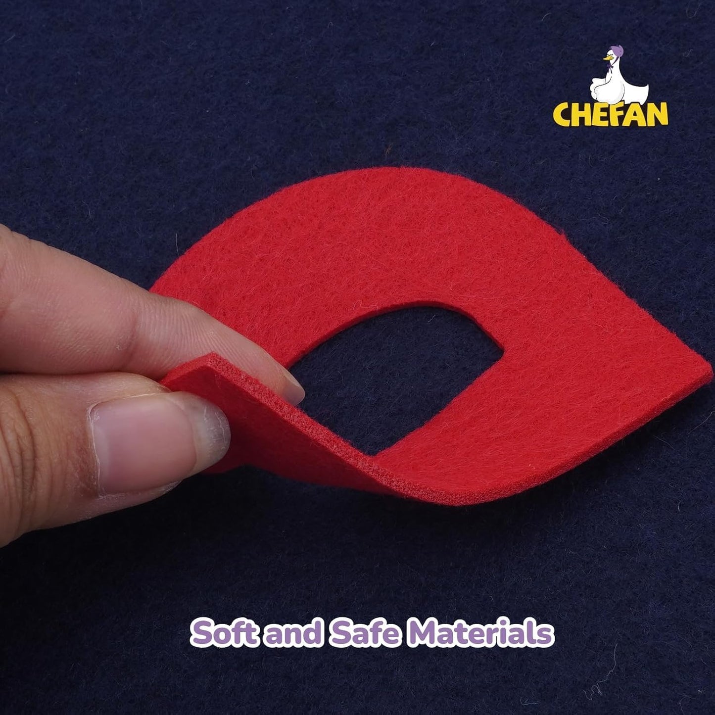 CHEFAN Felt Letters Alphabet for Kids, Felt Board Letter Pieces, Flannel Board Pieces, Precut Felt Story Pieces, 104 Pieces ABC Upper Lowercase Letters for Preschool Homeschool Learning