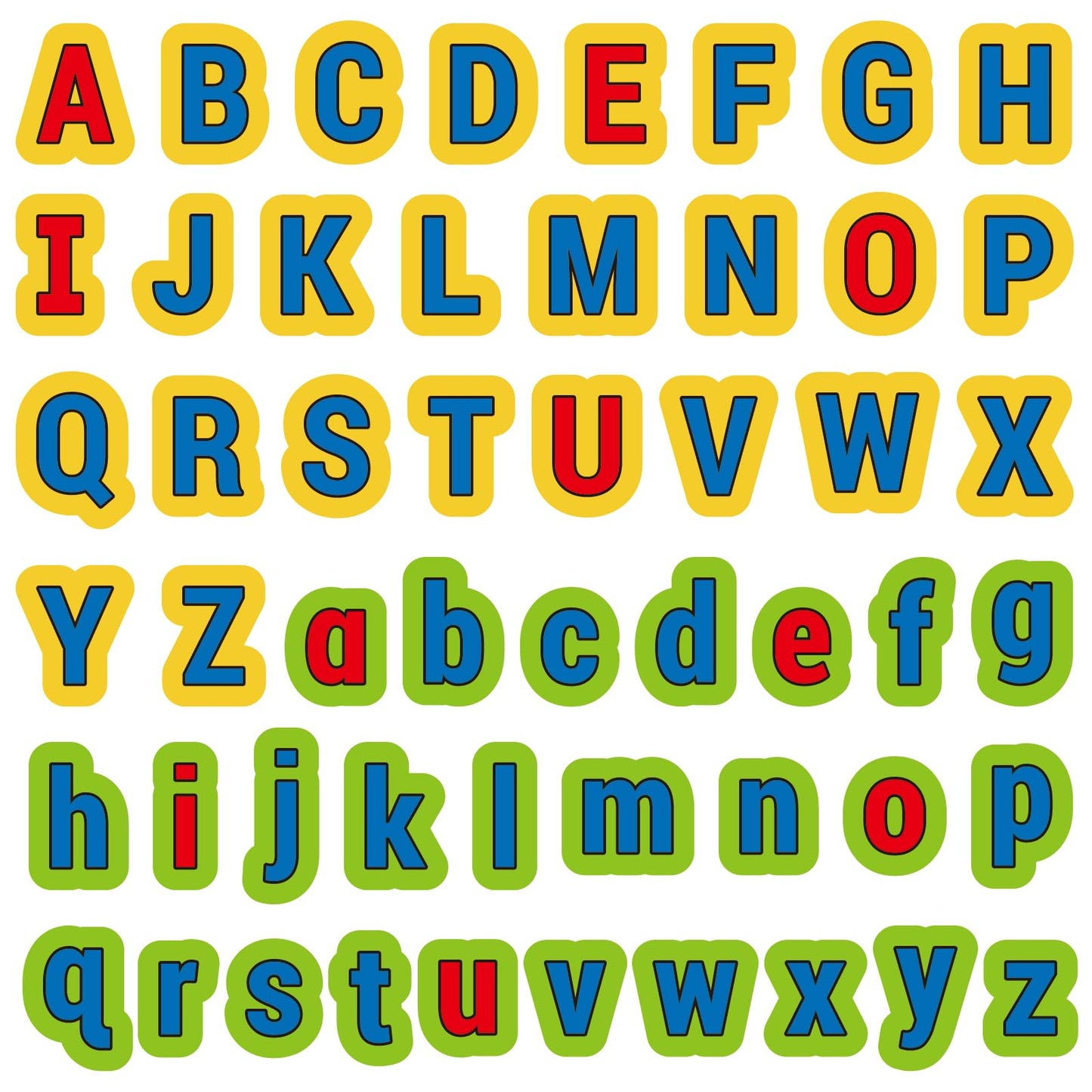 CHEFAN Felt Letters Alphabet for Kids, Felt Board Letter Pieces, Flannel Board Pieces, Precut Felt Story Pieces, 104 Pieces ABC Upper Lowercase Letters for Preschool Homeschool Learning