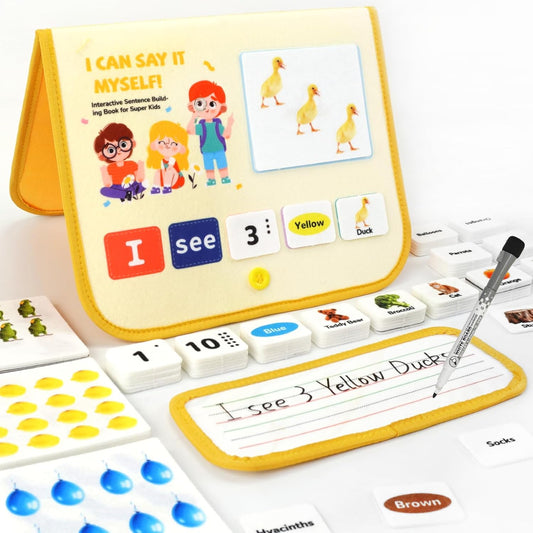 CHEFAN Sentence Building for Kids,Speech Therapy Learn to Read,Sight Word Games,Sentence Building Games Special Education for Preschool Kindergarten Classroom