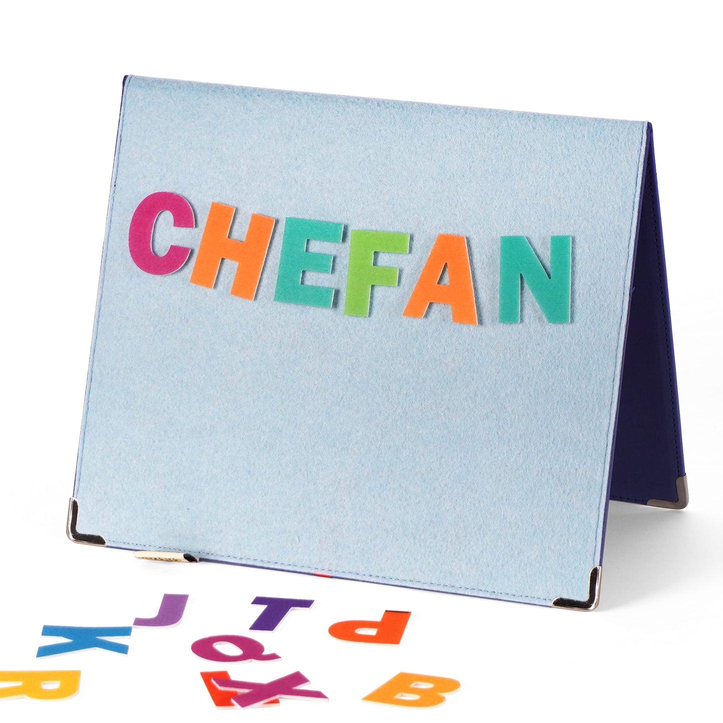 CHEFAN Foldable Felt Board for Toddlers 22 x 13 FreeStanding Flannel Board for Kids as Learning Board for Preschool Classroom and Daycare | Use with Felt Set Felt Book as Story Telling Board