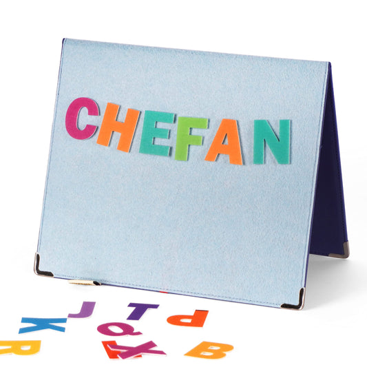 CHEFAN Foldable Felt Board for Toddlers 22 x 13 FreeStanding Flannel Board for Kids as Learning Board for Preschool Classroom and Daycare | Use with Felt Set Felt Book as Story Telling Board
