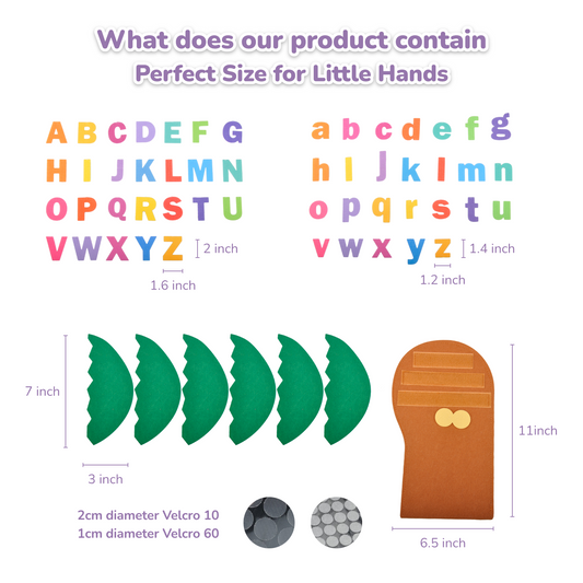 Tree and Letter Props from The Childhood Favorite Book, Felt Numbers and Letters