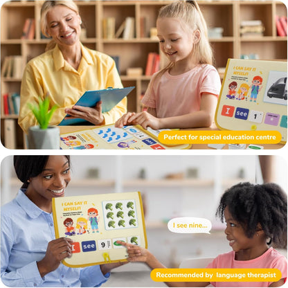 CHEFAN Sentence Building for Kids,Speech Therapy Learn to Read,Sight Word Games,Sentence Building Games Special Education for Preschool Kindergarten Classroom