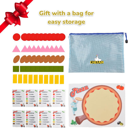 CHEFAN Pizza Counting Toddler Toys, Toddler Number Learning Toys, Preschool Math Games, Manipulatives for Preschool