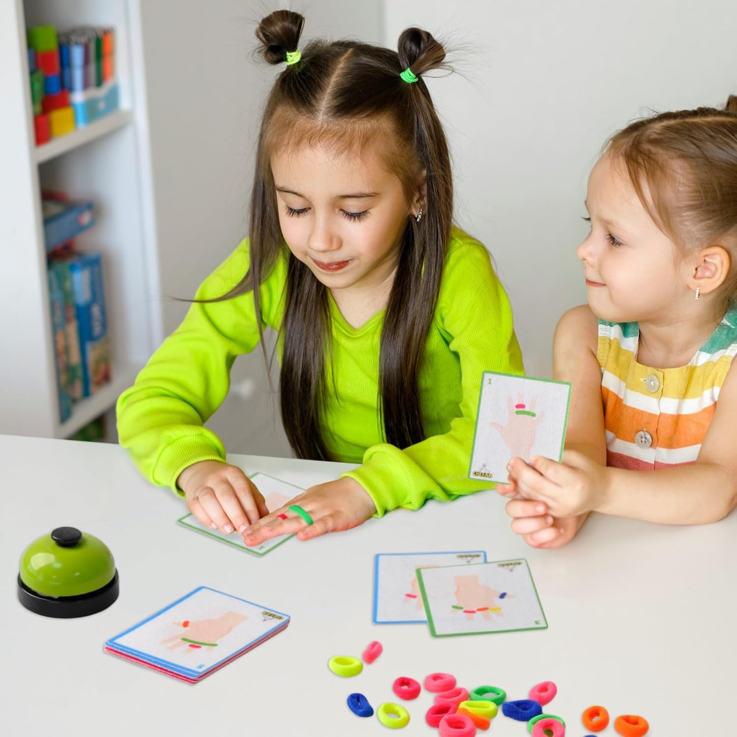 CHEFAN Lacing Cards,Fine Motor Skill Toy for Toddlers,Fun Travel Montessori Game,Felt Lacing Card Threading Toy & Fun Finger Game with 1 Bell,Educational Gift for Preschool 3+ Years Old