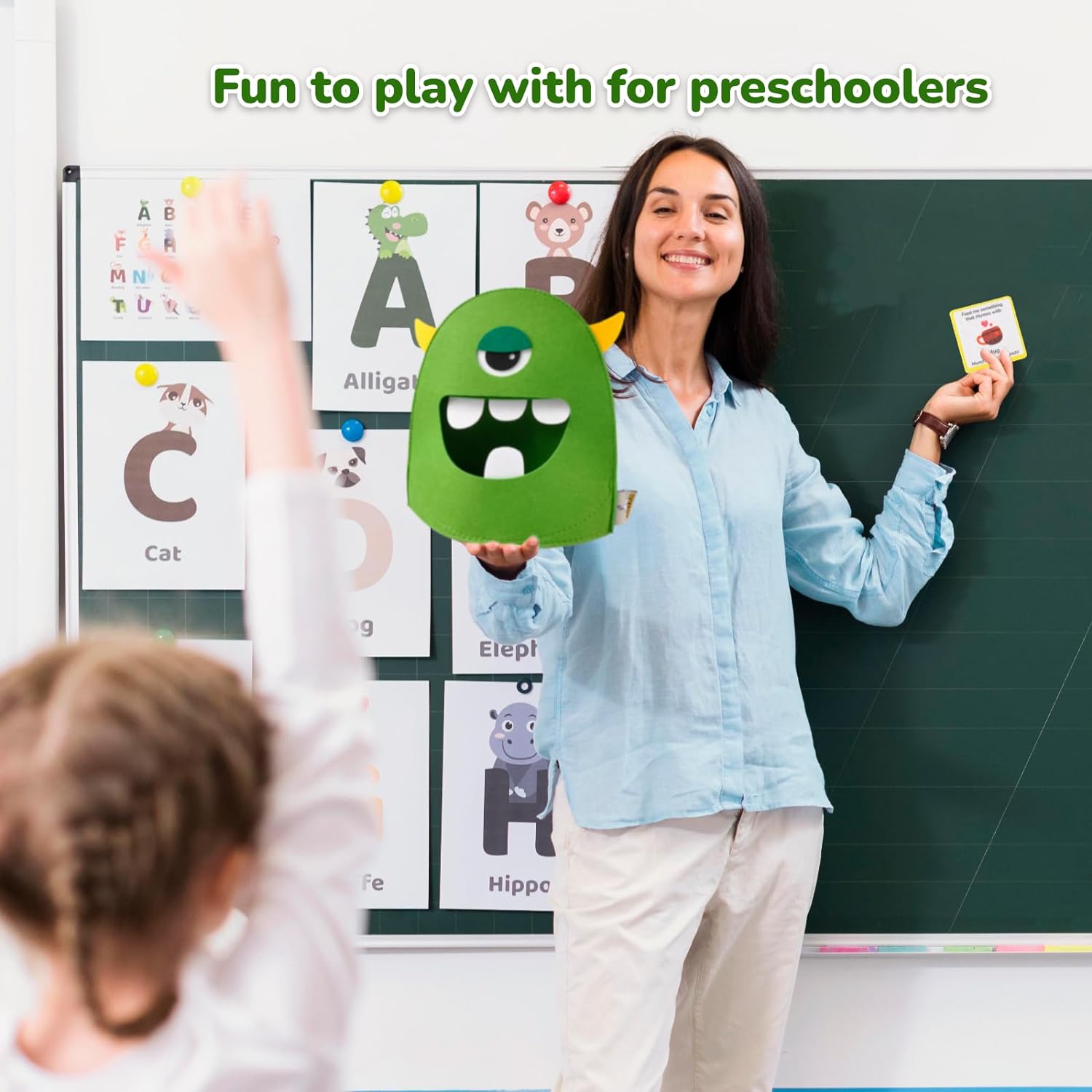 CHEFAN Alphabet Learning Toy,The Alphabet Monster,Letter Recognition Matching Game,Montessori Preschool Toys,ABC Learning Toys for Kids Ages 3, 4, 5, 6