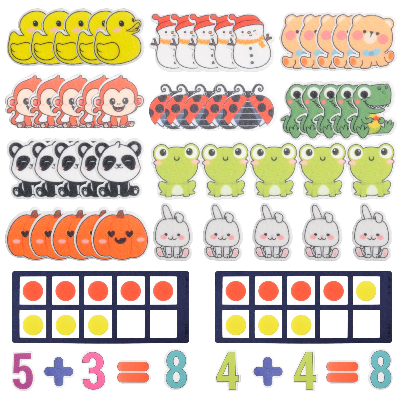 CHEFAN Felt Shape and Color Matching Game Set for Toddlers, Shape Sorter & Color Recognition, Shape Puzzles Learning Sorting Toys, Educational Montessori Toy for Preschool, 3+ Years Old Kids