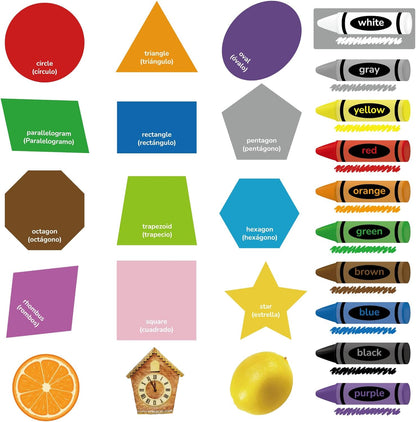 CHEFAN Felt Shape and Color Matching Game Set for Toddlers, Shape Sorter & Color Recognition, Shape Puzzles Learning Sorting Toys, Educational Montessori Toy for Preschool, 3+ Years Old Kids