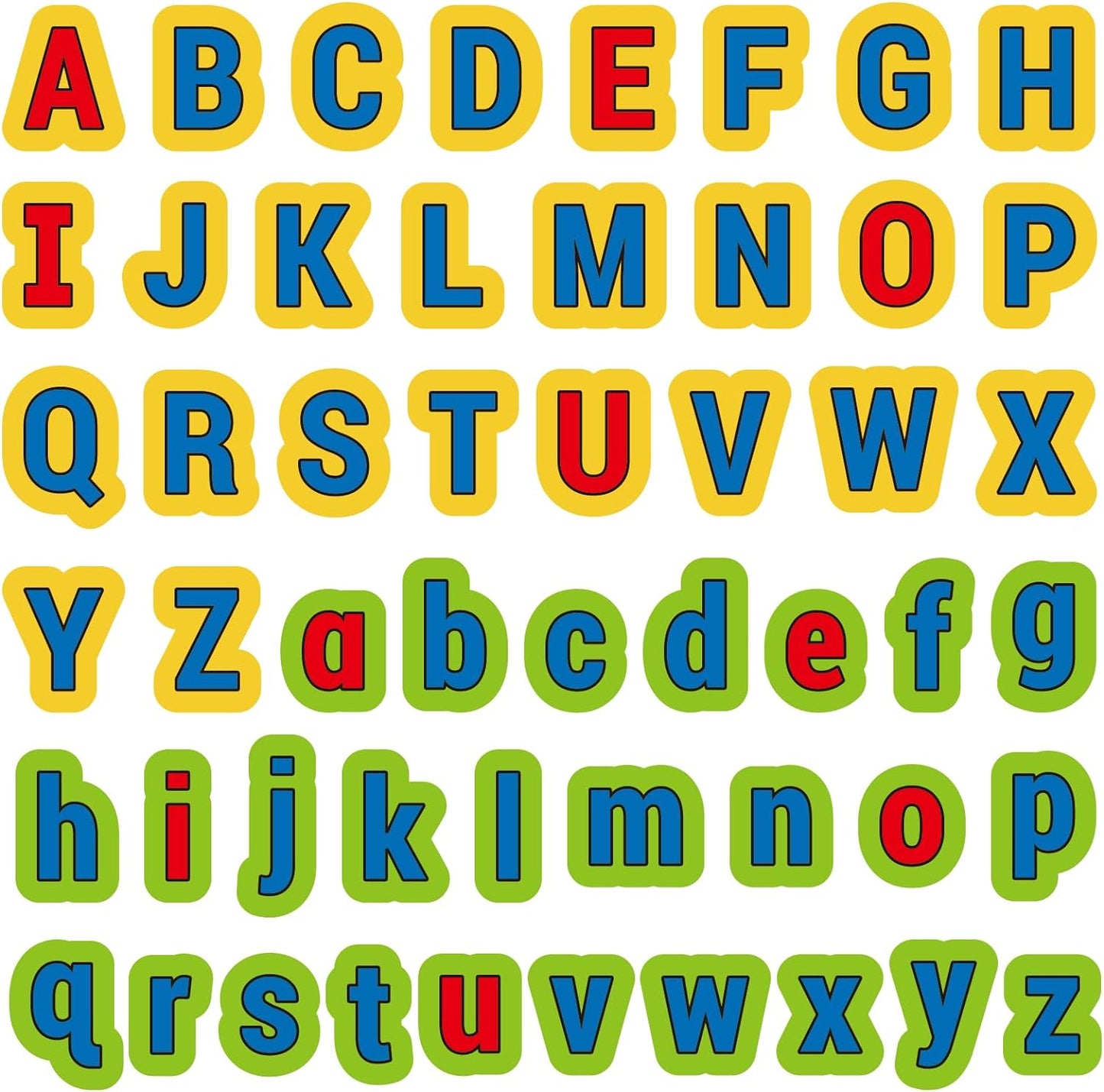 CHEFAN Felt Alphabets Letters,ABC Learning Toys,26 Lowercase & 26 Uppercase Letters Spelling Learning Toys Games for Preschool,Educational Kindergarten Learning Activities 3+ Years Old