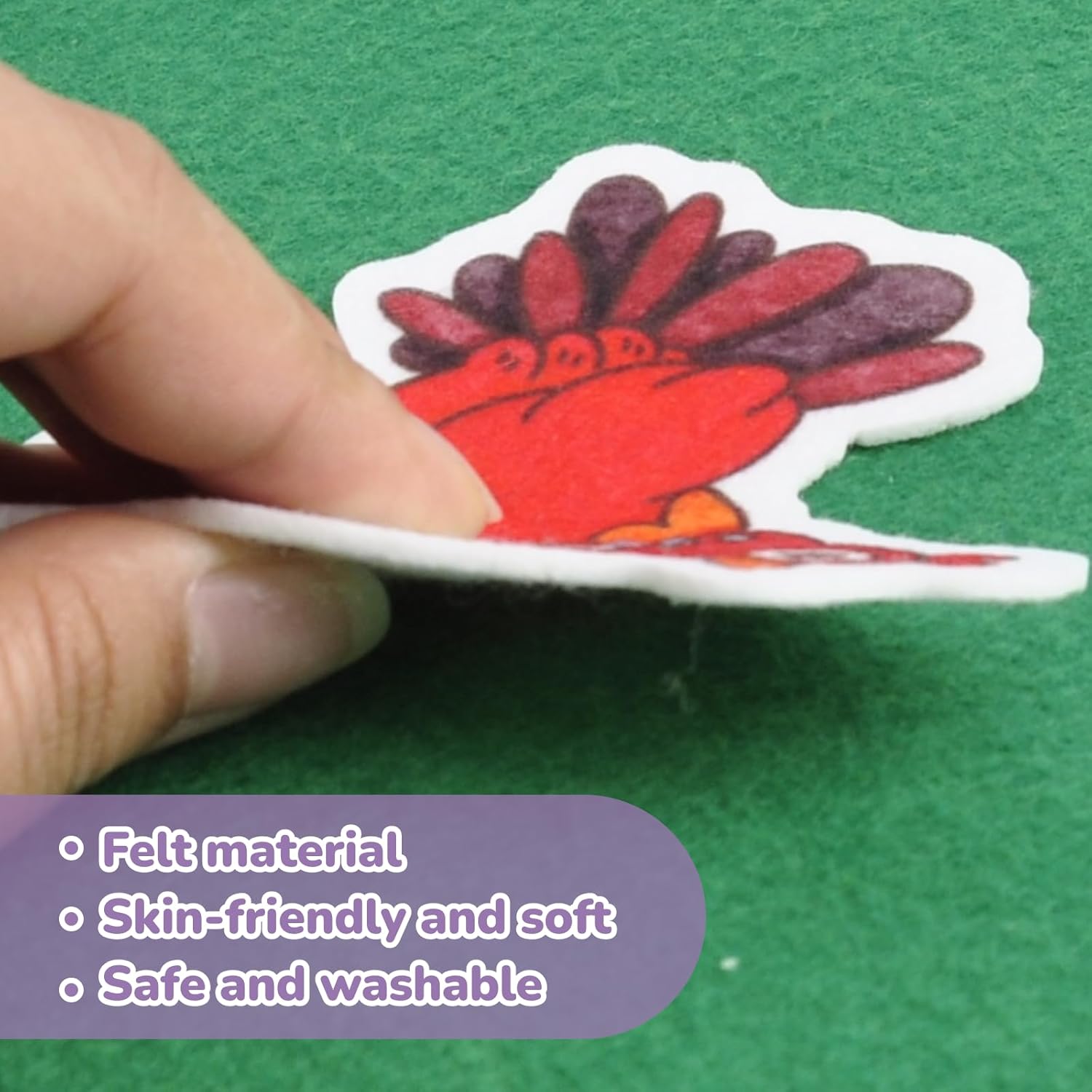 CHEFAN Felt Board for Toddlers,4 Sets Flannel Board Stories for Preschool Activity,Little Red Hen,The Ant and The Grasshopper,The Goose That Laid The Golden Egg and The Emperor's New Clothes
