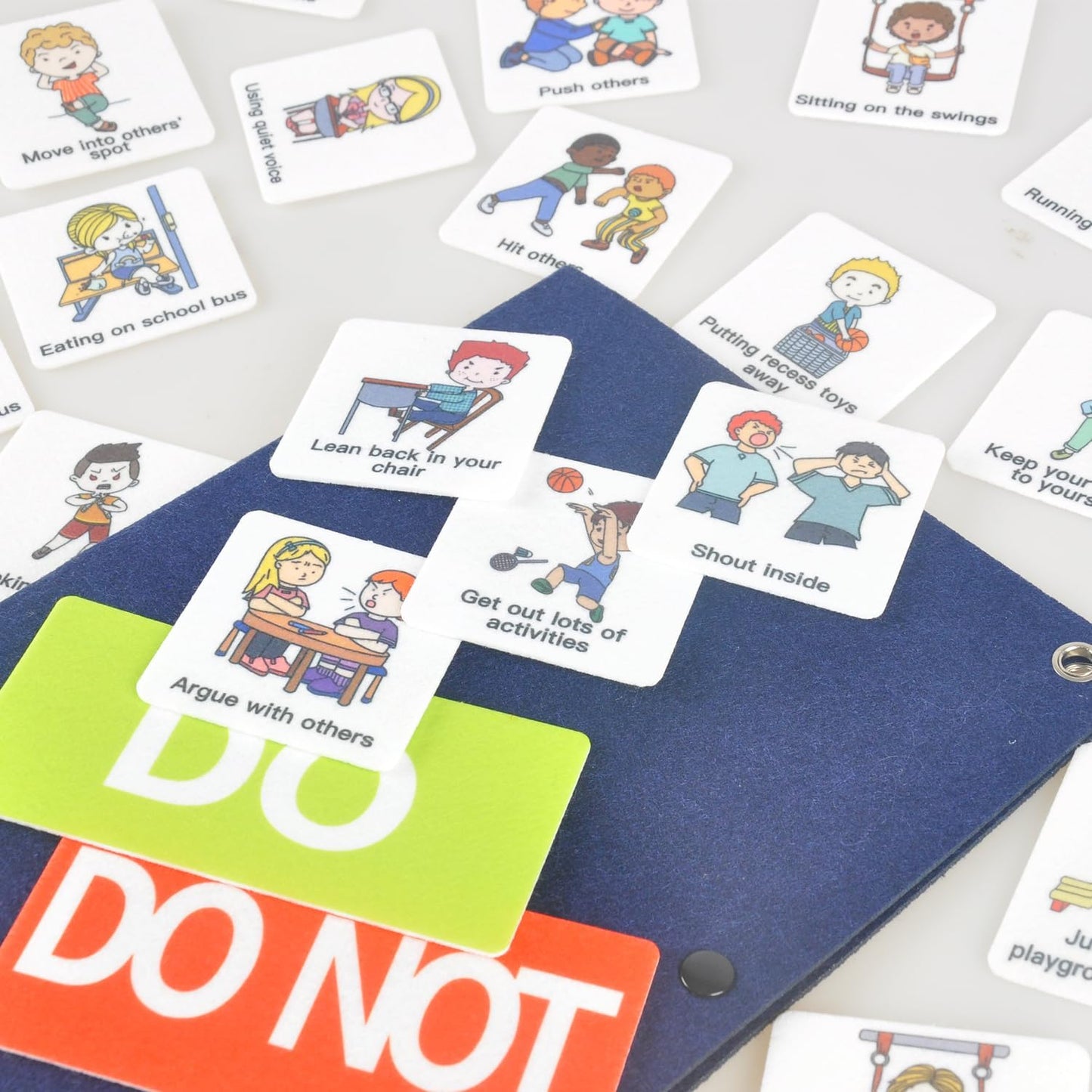 CHEFAN Behavior Chart for Classroom Management, Classroom Behavior Chart with 36Pcs Pocket Cards, Classroom Rules Chart, Classroom Behavior Signs, Pocket Chart for Kingdergarten, School or Homeschool