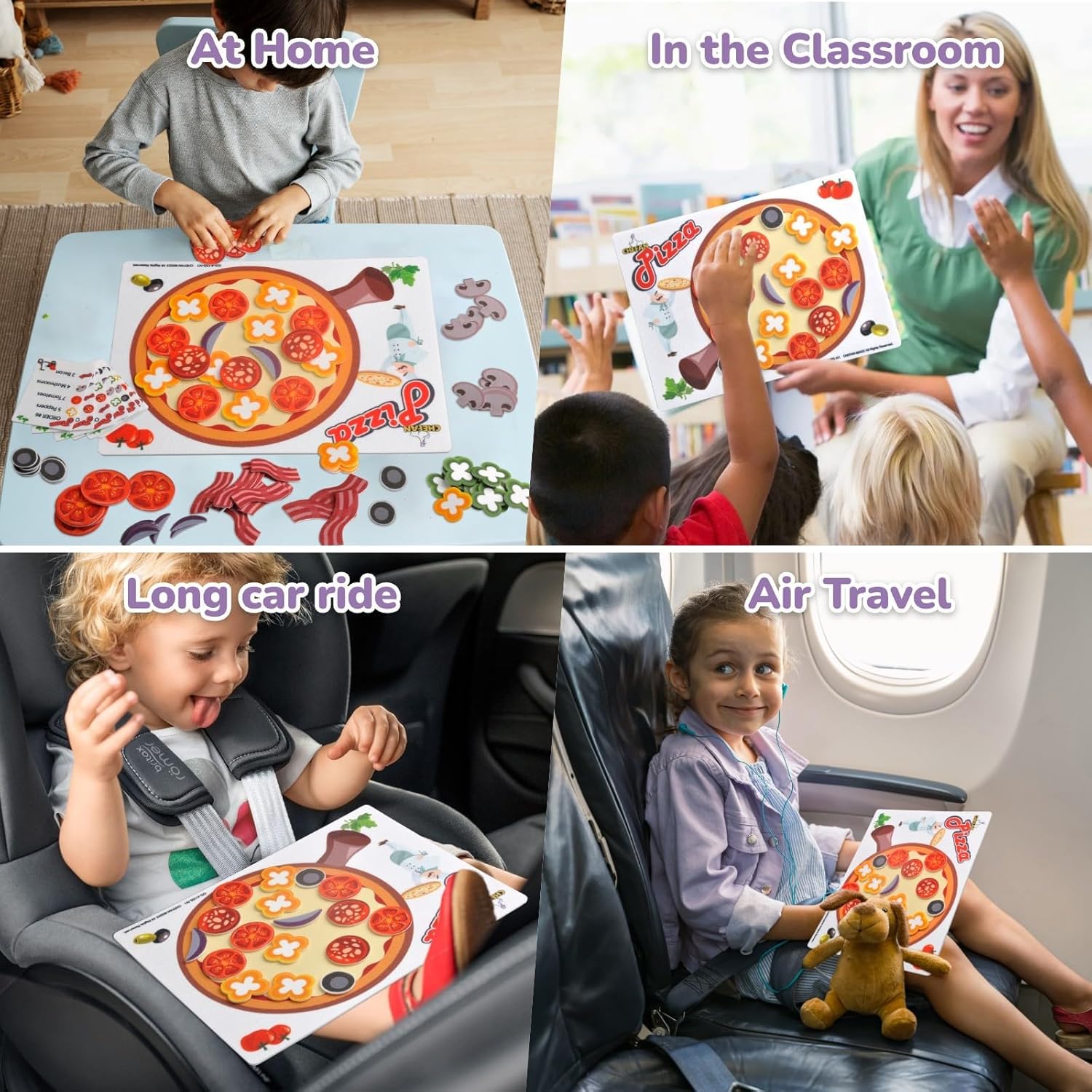 CHEFAN Pizza Counting Toddler Toys, Toddler Number Learning Toys, Preschool Math Games, Manipulatives for Preschool