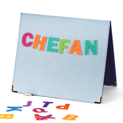 CHEFAN Foldable Felt Board for Toddlers 22 x 13 FreeStanding Flannel Board for Kids as Learning Board for Preschool Classroom and Daycare | Use with Felt Set Felt Book as Story Telling Board