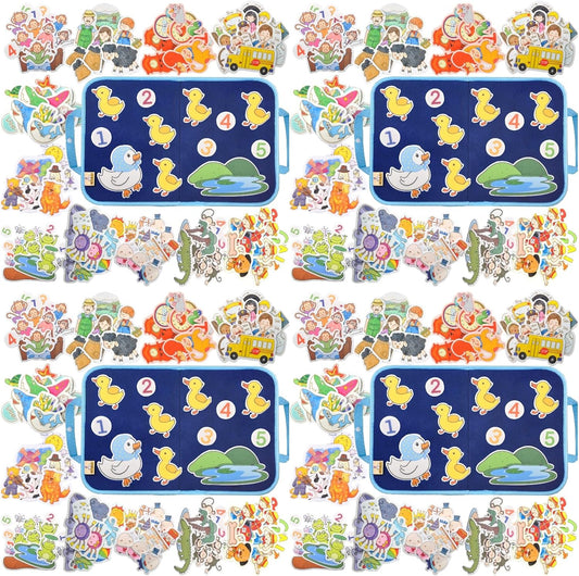 CHEFAN 12 Pack Felt Storyboard Pieces for Toddler, Flannel Board Stories for Preschool Activities(4PACK)