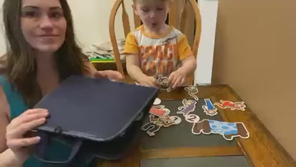 CHEFAN Felt Board for Toddlers, Felt Pieces Storytelling Flannel Board with 5 Little Ducks, 5 Little Monkeys and 5 Green Speckled Frogs Stories for Preschool Activities, 4 Sets